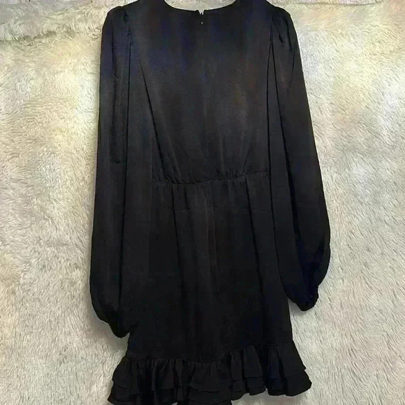 Express V-Neck Ruffle Mini Dress - Picture 3 of 3